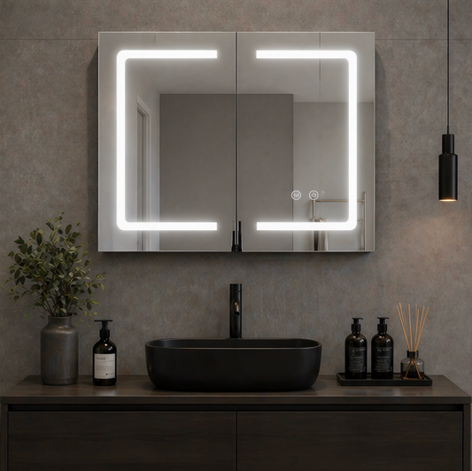 Armoire en miroir salle de bain - vue principale